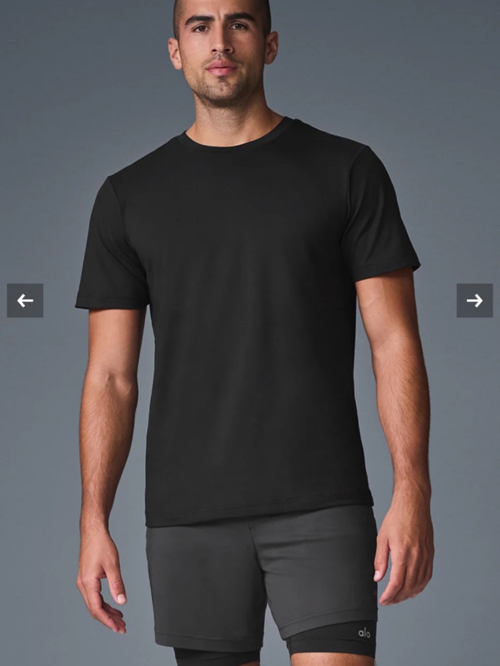 New Alo Men's Conquer Reform Crewneck Short Sleeve